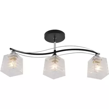 Потолочная люстра на штанге Seven Fires Aintre SF3377/3C-BK-CR-WT