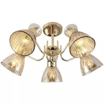 Потолочная люстра на штанге Seven Fires Aura SF3345/5C-FGD-AM