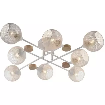 Потолочная люстра на штанге Seven Fires Bazill SF3384/8C-WT-WD