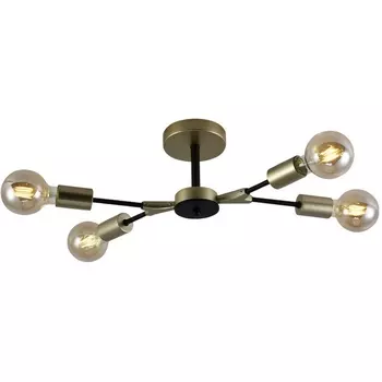 Потолочная люстра на штанге Seven Fires Evlina SF3370/4C-GD-BK