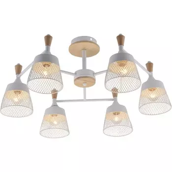 Потолочная люстра на штанге Seven Fires Laurens SF3386/6C-WT-WD