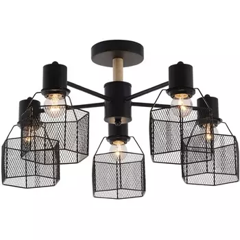 Потолочная люстра на штанге Seven Fires Lauri SF3388/5C-BK-WD