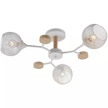 Потолочная люстра на штанге Seven Fires Maklen SF3385/3C-BK-WD