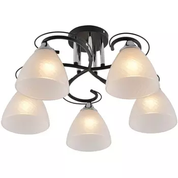 Потолочная люстра на штанге Seven Fires Nuala SF3372/5C-BK-CR-WT