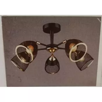 Потолочная люстра на штанге SL2839-5 BK+GD Мелодия Света SL1N 000065858