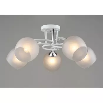 Потолочная люстра на штанге SL3598-5 WT+CR Мелодия Света SL1N 000065864