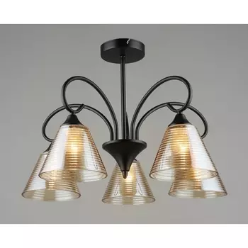 Потолочная люстра на штанге SL8710-5 BK Мелодия Света SL1N 000065860