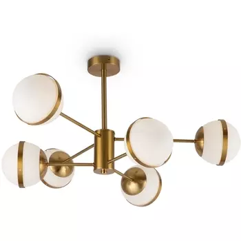 Потолочная люстра на штанге Freya Sonder FR5204PL-06BS шарики