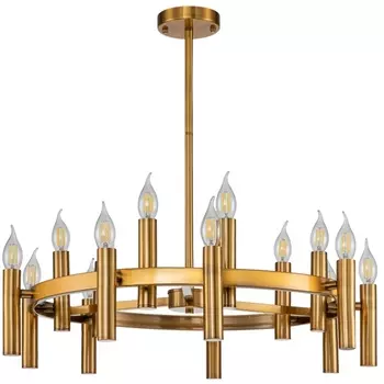 Потолочная люстра на штанге Stilfort Leonardo 2156/05/15P в виде свечи