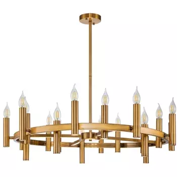 Потолочная люстра на штанге Stilfort Leonardo 2156/05/20P в виде свечи