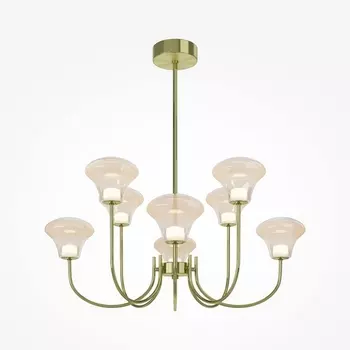 Потолочная люстра на штанге светодиодная Maytoni Dynasty MOD402PL-L30BS3K