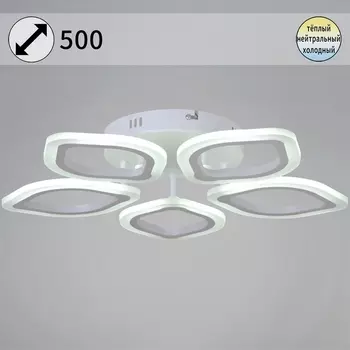 Потолочная люстра на штанге светодиодная Reluce 02301-0.3-05 WH