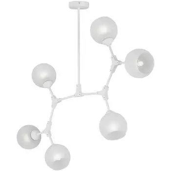 Потолочная люстра молекулы на штанге Vitaluce V3790-0/6PL, 6xE27 макс. 40Вт