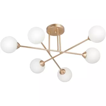 Потолочная люстра молекулы на штанге Vitaluce V3931-8/6PL, 6xG9 макс. 40Вт