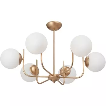 Потолочная люстра на штанге Vitaluce V39570-8/6PL, 6xE14 макс. 40Вт шарики