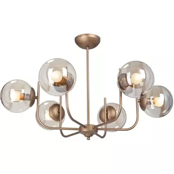 Потолочная люстра на штанге Vitaluce V3957-7/6PL в форме шара