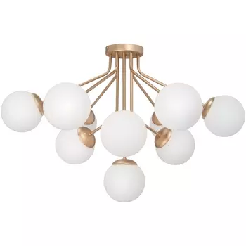 Потолочная люстра на штанге Vitaluce V42870-8/10PL, 10xE14 макс. 40Вт шарики