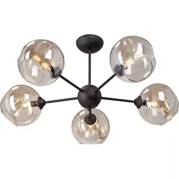 Потолочная люстра молекулы на штанге Vitaluce V4321/5PL