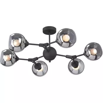 Потолочная люстра на штанге Vitaluce V4994-1/6PL в форме шара