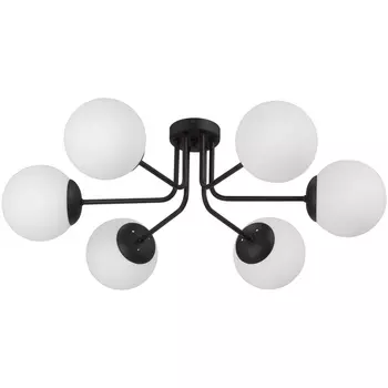 Потолочная люстра на штанге Vitaluce V4995-1/6PL в форме шара