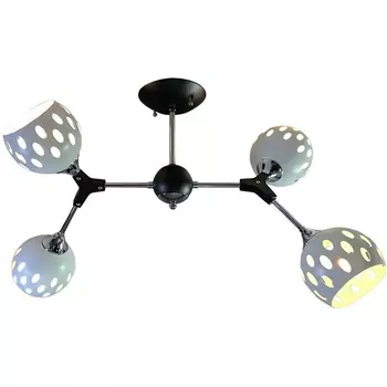 Потолочная люстра на штанге Wedo Light Berta WD3564/4C-BK-CR-WT