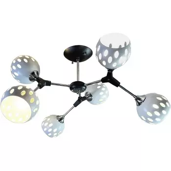 Потолочная люстра на штанге Wedo Light Berta WD3564/6C-BK-CR-WT