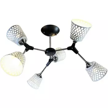 Потолочная люстра на штанге Wedo Light Deyzi WD3565/6C-BK-CR-WT