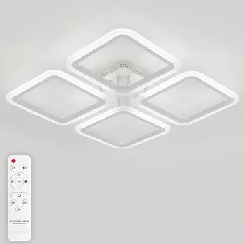 Потолочная люстра Natali Kovaltseva Simply LED LAMPS 81400 с пультом ДУ 100W, белый, LED