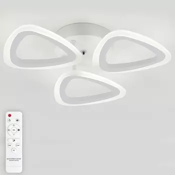 Потолочная люстра Natali Kovaltseva Simply LED LAMPS 81403 с пультом ДУ 48W, белый, LED