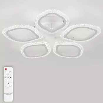 Потолочная люстра Natali Kovaltseva Simply LED LAMPS 81408 с пультом ДУ 80W, белый, LED