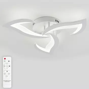 Потолочная люстра Natali Kovaltseva Simply LED LAMPS 81401 с пультом ДУ 60W, белый, LED