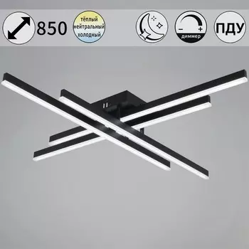 Потолочная люстра (+ночной режим) светодиодная на штанге с пультом Reluce 09794-0.3-04