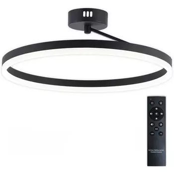 Потолочная люстра (+ночной режим) светодиодная с пультом ДУ 56W, черный, LED Natali Kovaltseva Finam LED LAMPS 81121/2C