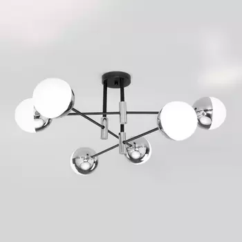 Потолочная люстра 70129/6 Eurosvet NUVOLA хром шарики