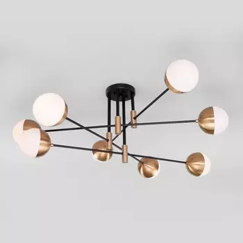 Потолочная люстра 70129/8 Eurosvet NUVOLA латунь шарики