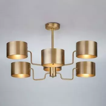 Потолочная люстра 293/6 Bogate's Pallada античная бронза (Умный дом, Алиса, WiFi, голосовое управление)