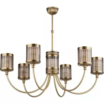 Потолочная люстра под старину на штанге Kutek Impla IMP-ZW-6(P)