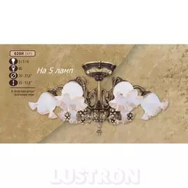 Потолочная люстра премиум 020H/5 AY ACID.AMBER EDGE (Riperlamp)