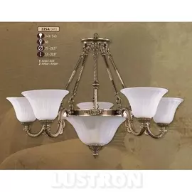 Потолочная люстра премиум 225A/5+3 AY AMBER (Riperlamp)