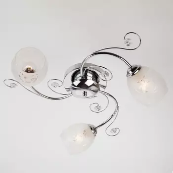 Потолочная люстра 9677/3 хром Eurosvet Roksana