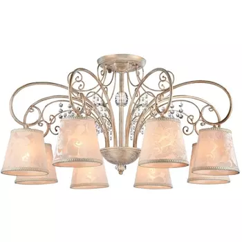 Потолочная люстра с хрусталем Freya Lorette FR2406-PL-08-WG