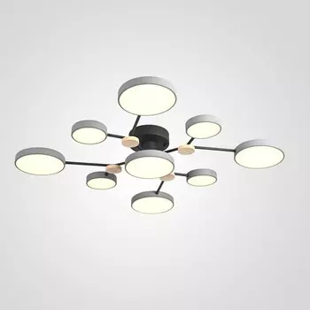 Потолочная светодиодная люстра с пультом управления в спальню Lu Carte LC-11-1718
