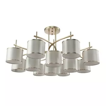 Потолочная люстра SERGIO PL8+4 GOLD (Crystal Lux)