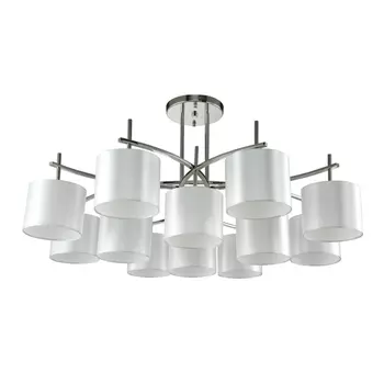 Потолочная люстра SERGIO PL8+4 NICKEL (Crystal Lux)