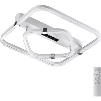 Потолочная люстра Sonex Trecky 7665/64LS пластик/белый LED 64Вт 3000-4000-6000K 545х505 IP20 пульт ДУ