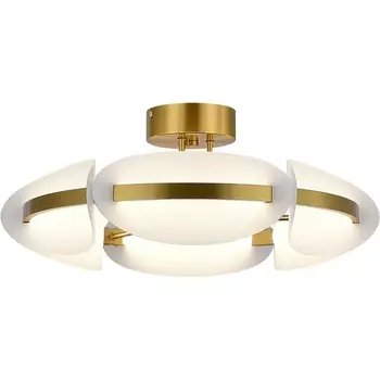 Потолочная люстра ST Luce Etoile SL1304.302.45 латунь/белый LED 1*45W 3000K