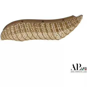 Потолочная люстра хрустальная светодиодная APL LED Sicilia SH507.2.80.M.Gd.3000