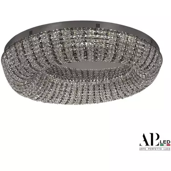 Потолочная люстра хрустальная светодиодная APL LED Sicilia SH610.2.80.R.Ni.4000.Clear.731