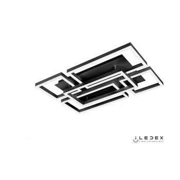 Потолочная люстра светодиодная диммируемая с пультом 8139-500X250+250-X-T BK iLedex Grace
