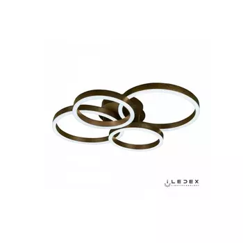 Потолочная люстра светодиодная диммируемая с пультом 6815-300/400-X-T iLedex Ring-New Coffee